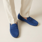 Mocassin Homme en Cuir Suédé à Bande, vue 49