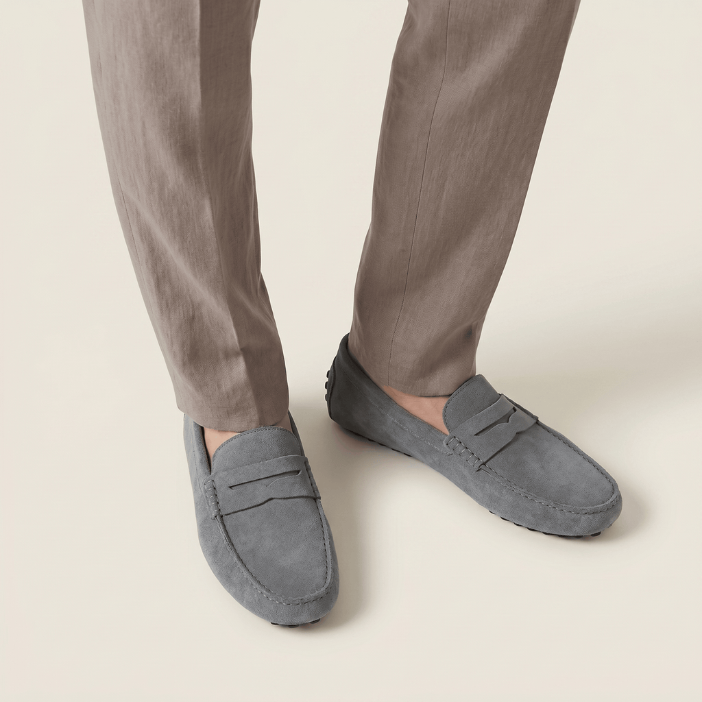 Mocassin Homme en Cuir Suédé à Bande, vue 29