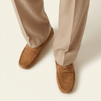 Mocassin Homme en Cuir Suédé à Bande, vue 14