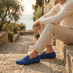 Mocassin Homme en Cuir Suédé à Bande, vue 50