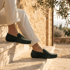 Mocassin Homme en Cuir Suédé à Bande, vue 20