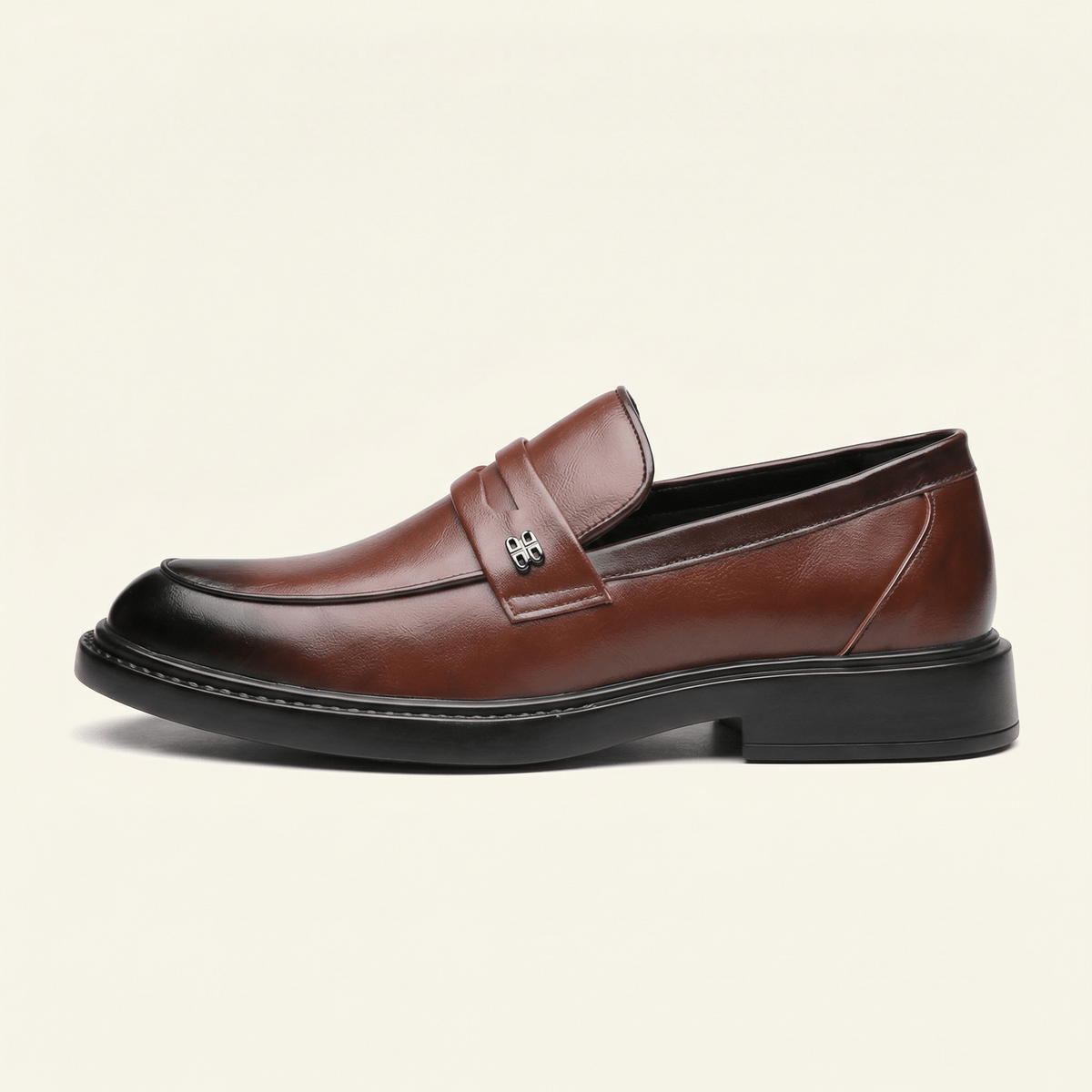Mocassin Penny Classique en Cuir, coloris Marron