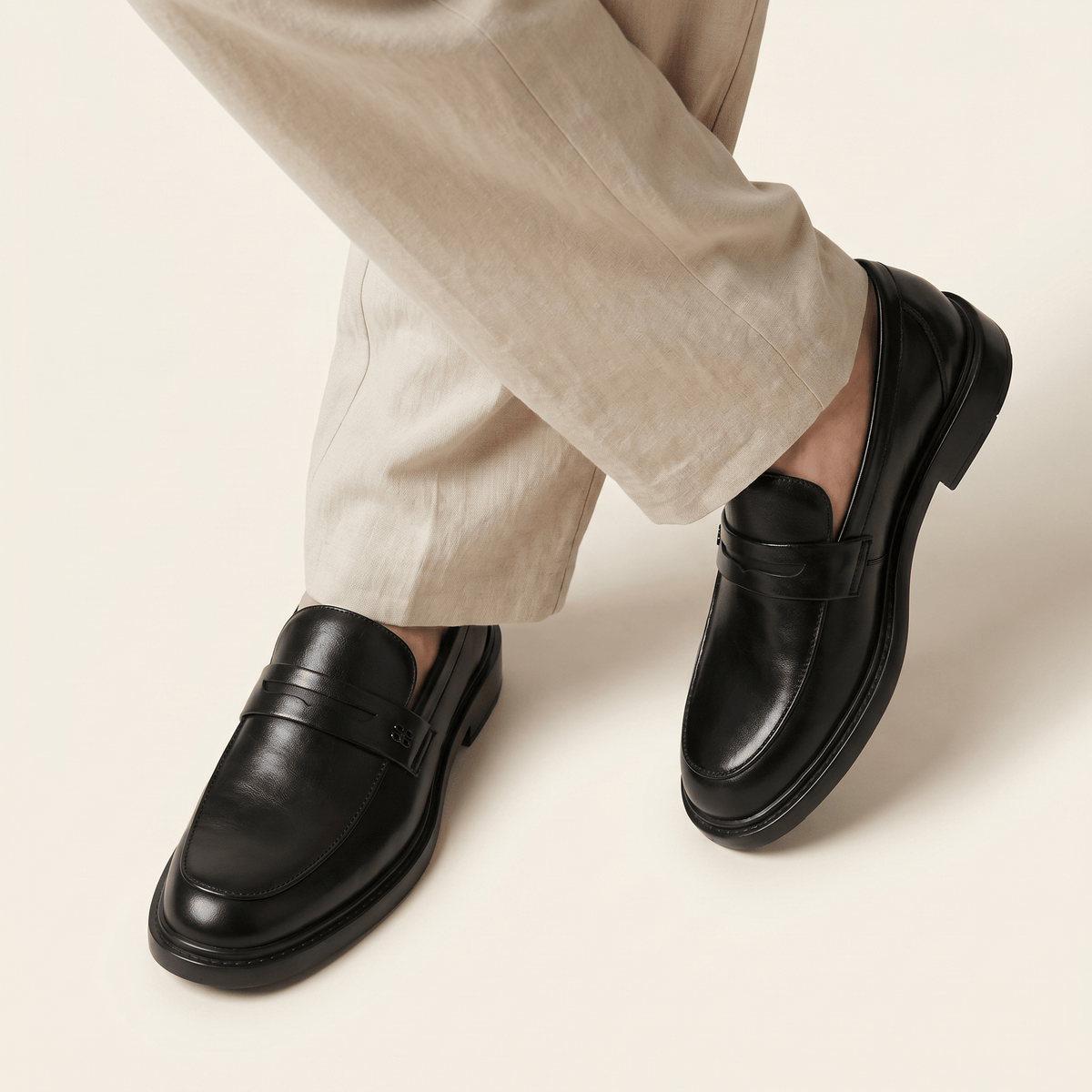 Mocassin Penny Classique en Cuir, vue 4