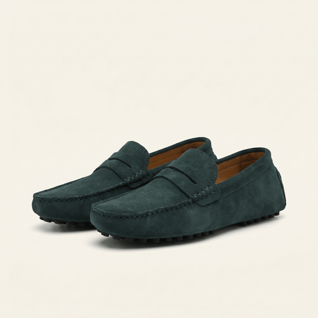Mocassin Homme en Cuir Suédé à Bande, vue 17