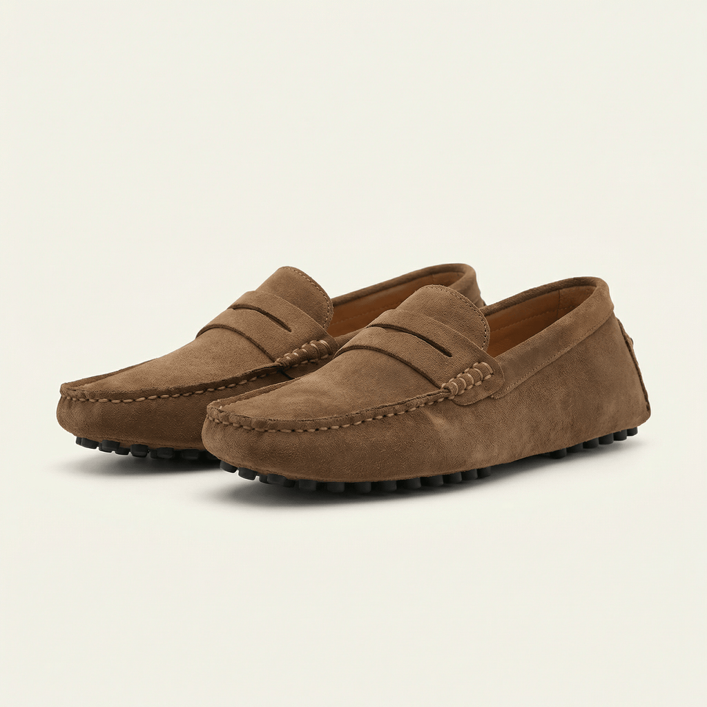 Mocassin Homme en Cuir Suédé à Bande, vue 32