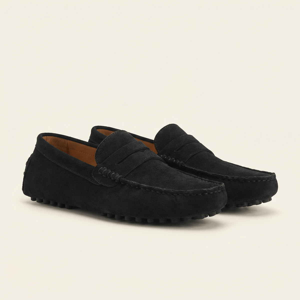 Mocassin Homme en Cuir Suédé à Bande, vue 37