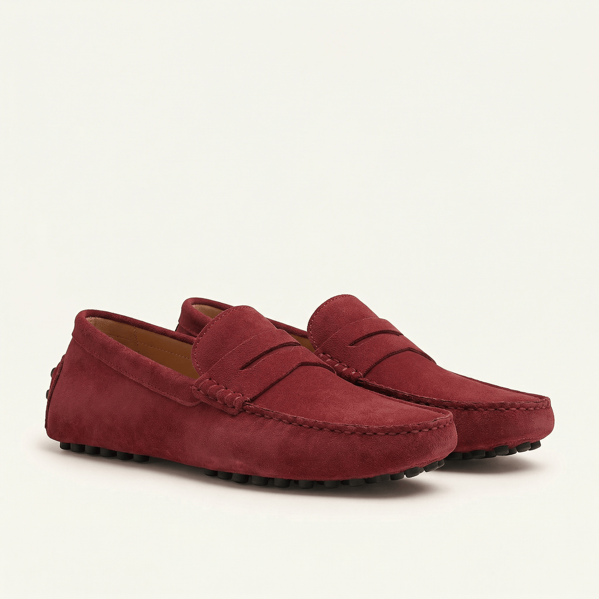 Mocassin Homme en Cuir Suédé à Bande, vue 2