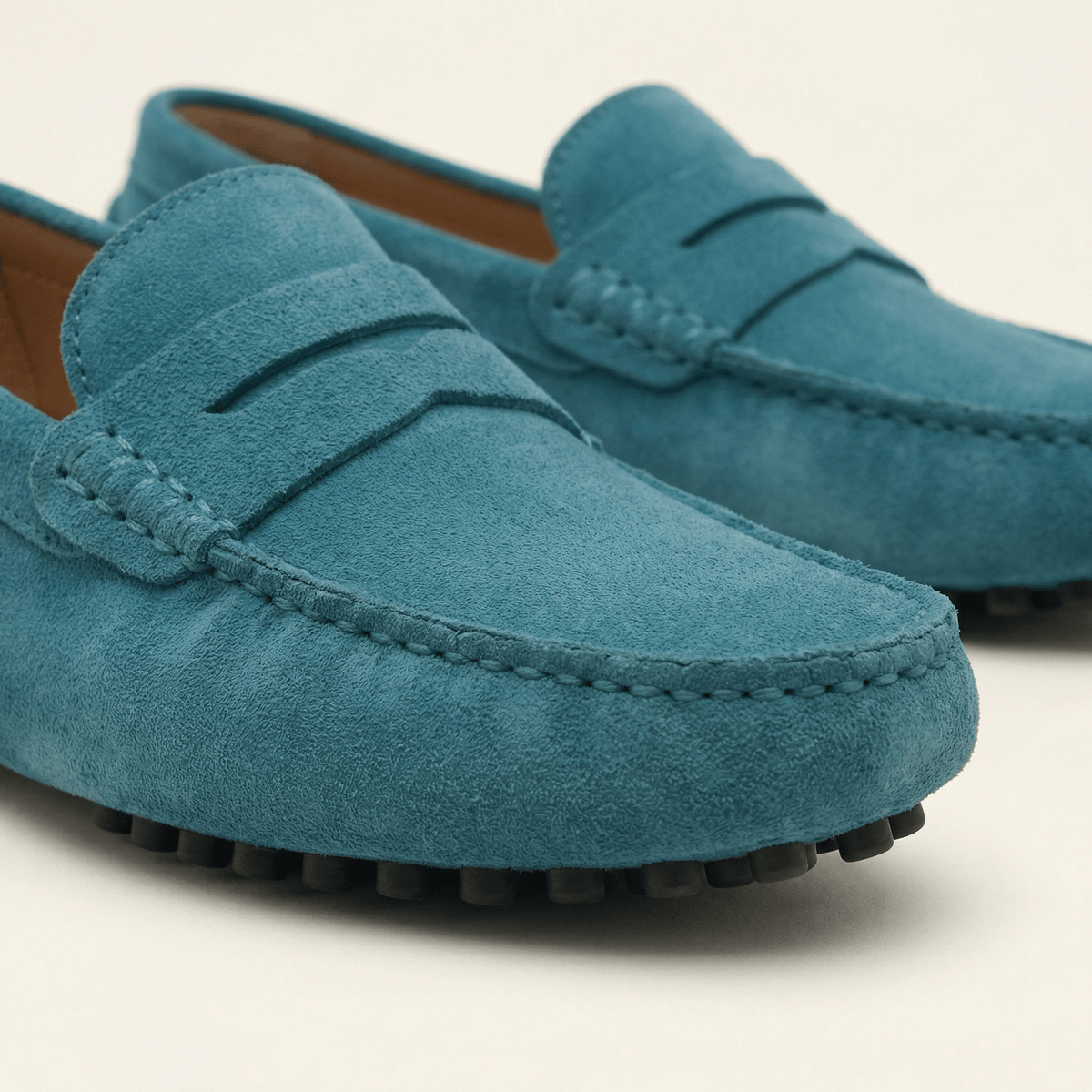 Mocassin Homme en Cuir Suédé à Bande, vue 43