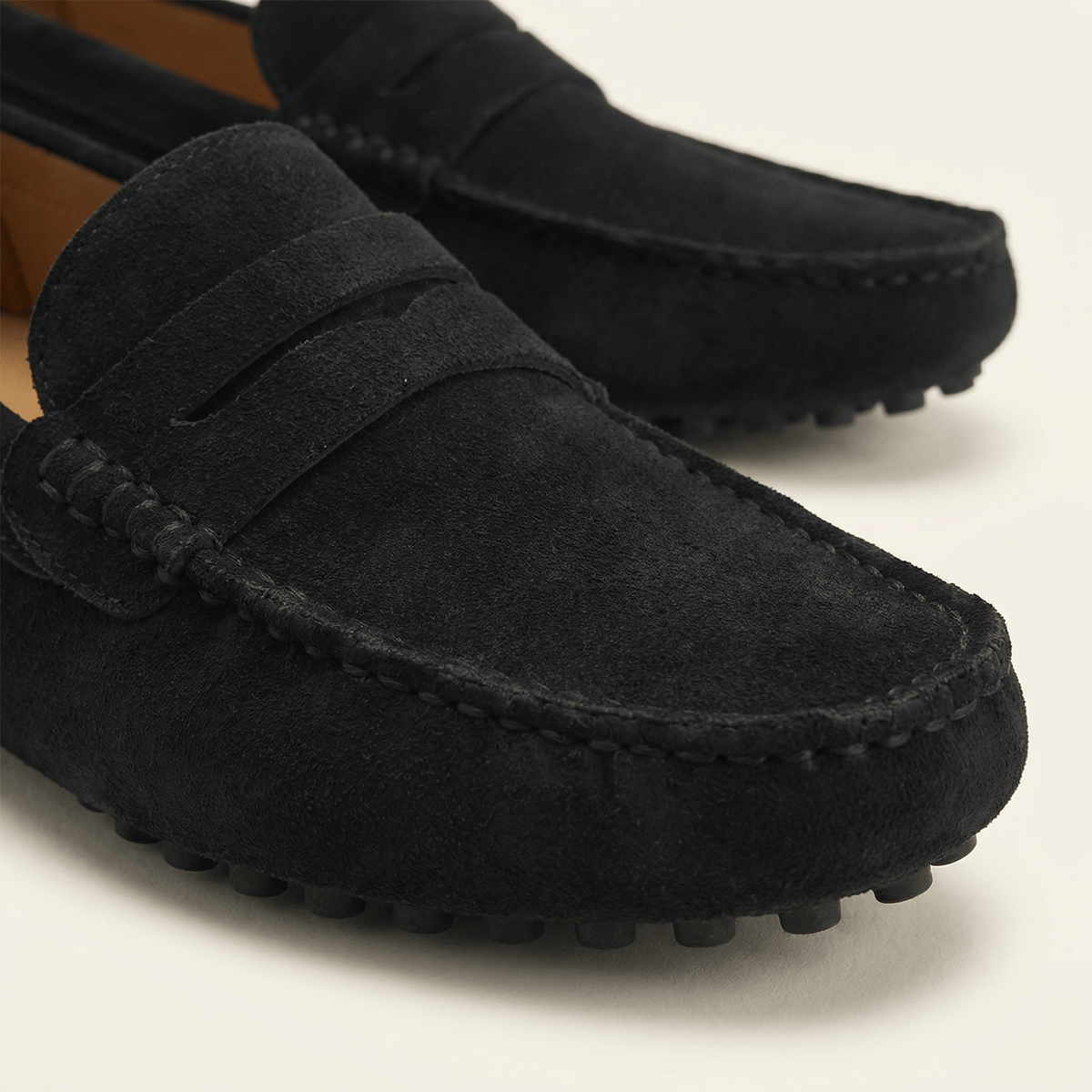 Mocassin Homme en Cuir Suédé à Bande, vue 38