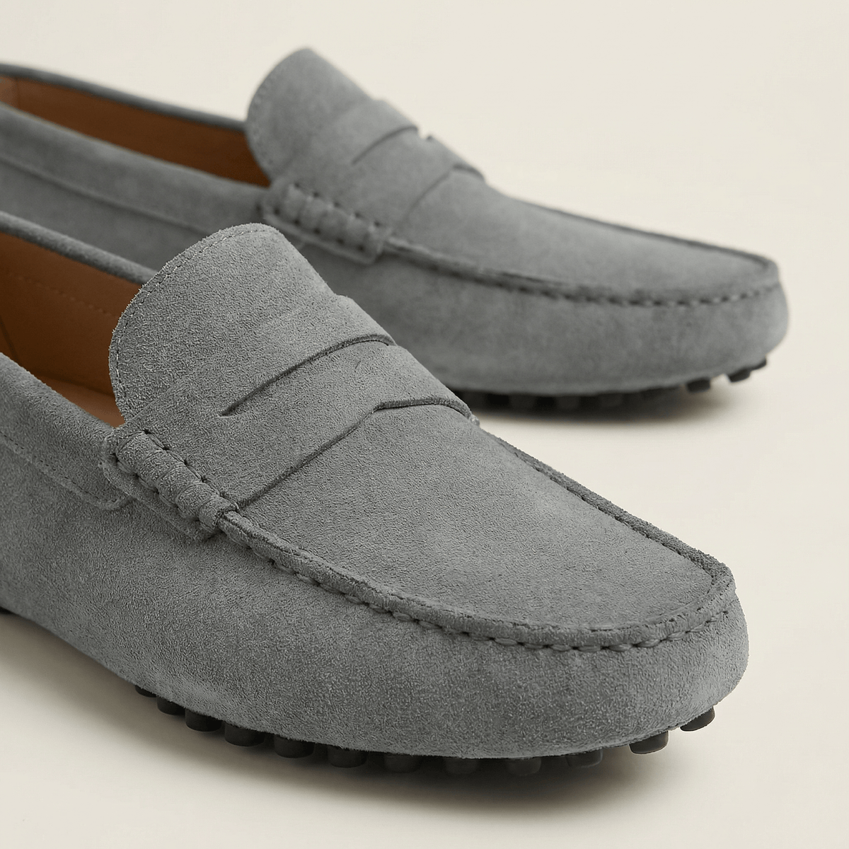 Mocassin Homme en Cuir Suédé à Bande, vue 28