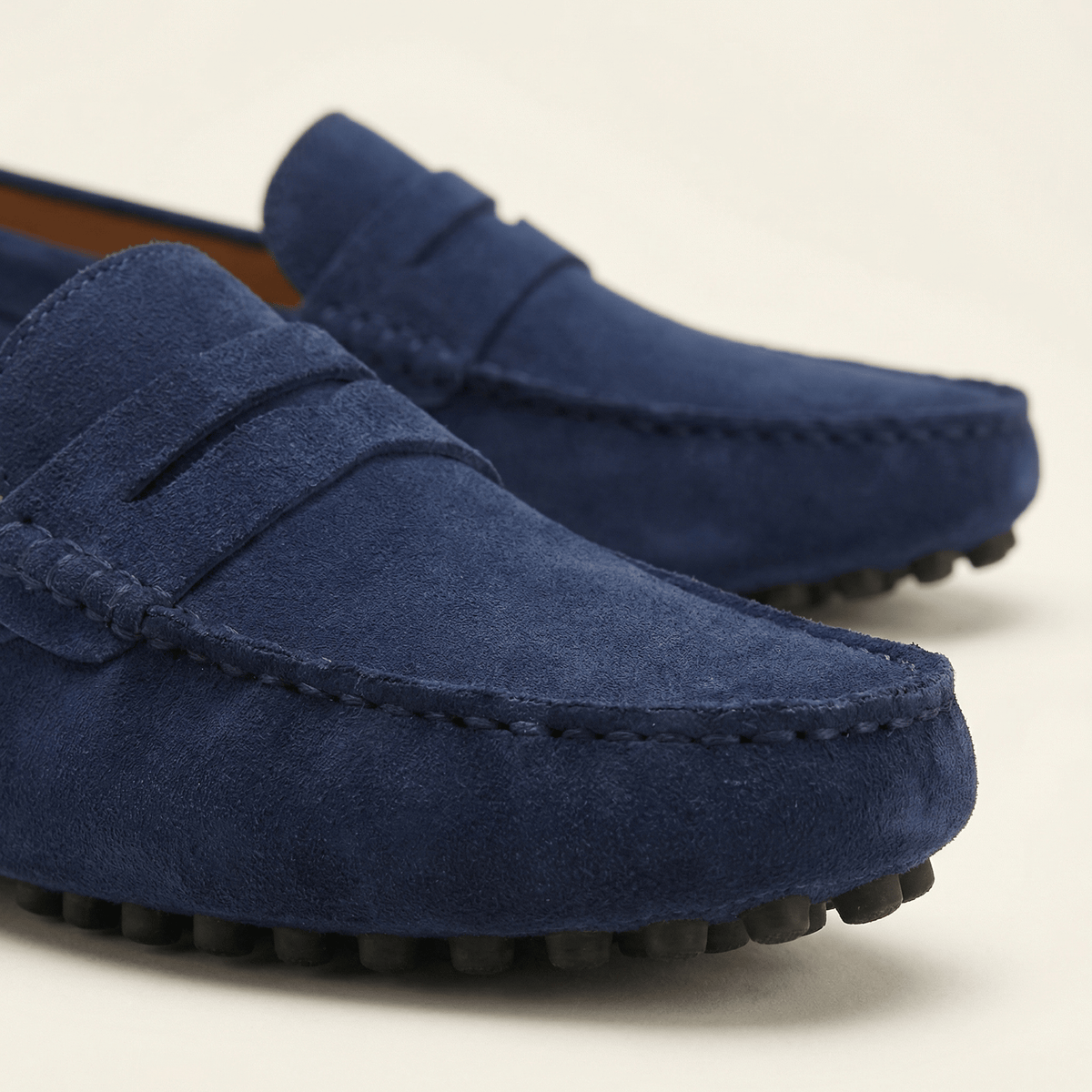 Mocassin Homme en Cuir Suédé à Bande, vue 8