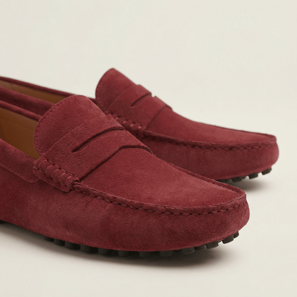 Mocassin Homme en Cuir Suédé à Bande, vue 3