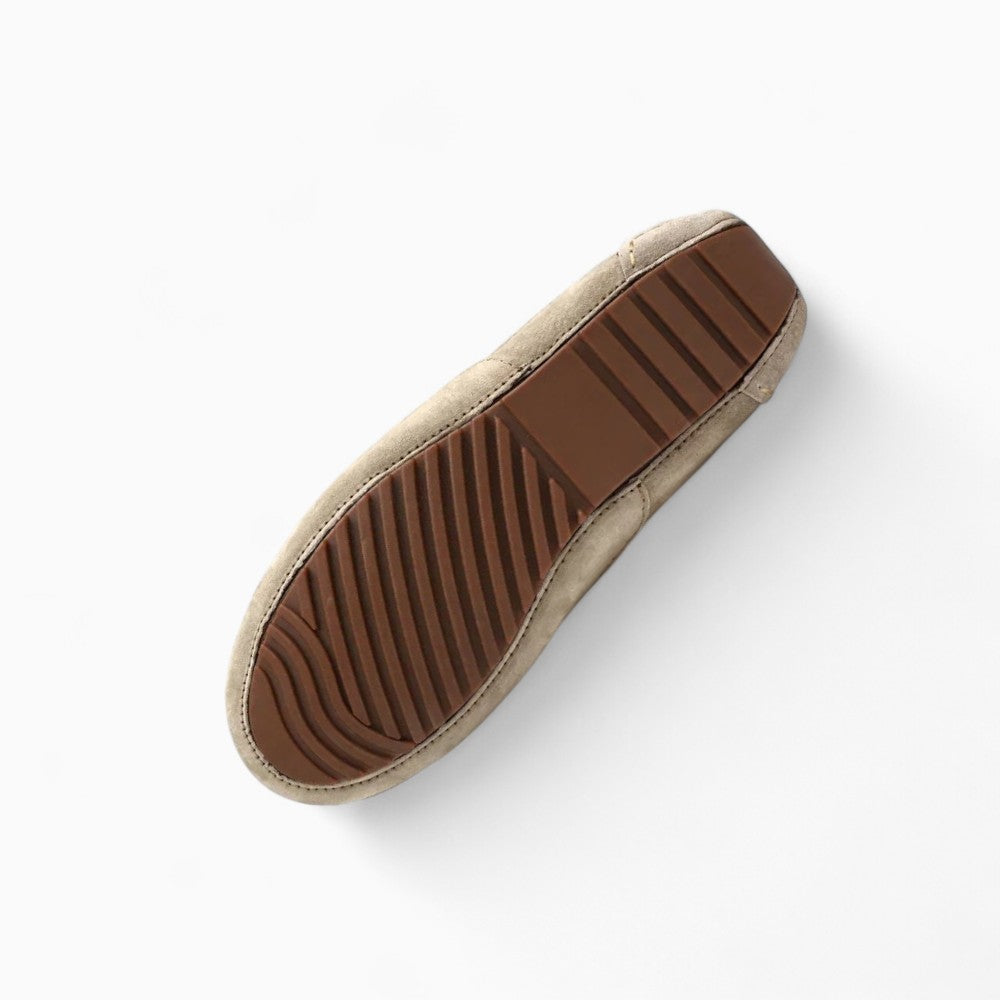 Mocassins Classiques En Cuir, coloris Beige, vue 5