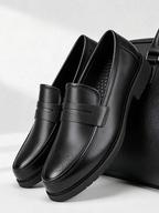 Mocassins homme à bandeau, coloris Noir