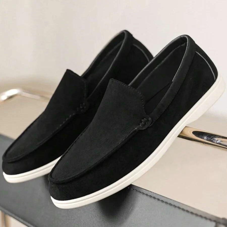 Mocassins homme à bout rond, coloris Noir