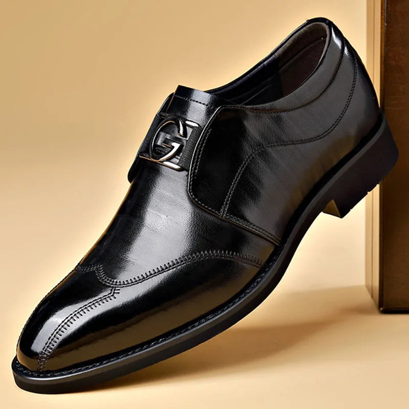 Chaussures homme à lacets bout allongé, vue 3