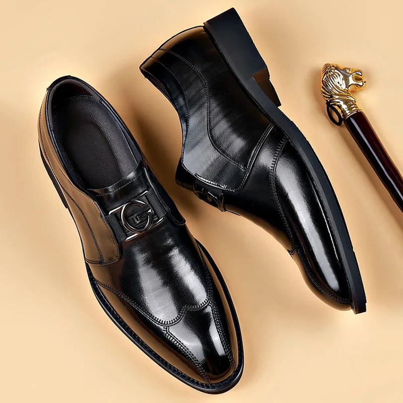 Chaussures homme à lacets bout allongé, vue 6