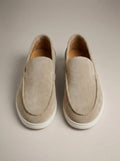 Mocassins homme à enfiler unis, coloris Beige