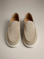 Mocassins homme à enfiler unis, coloris Beige