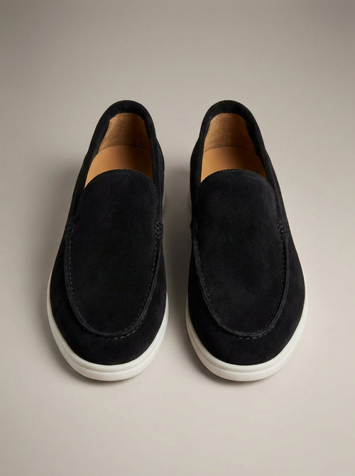 Mocassins homme à enfiler unis, coloris Noir