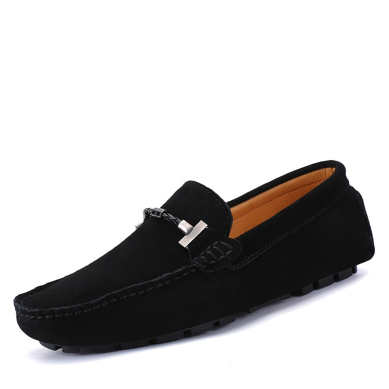Mocassins homme à mors métallique, coloris Noir