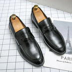 Mocassins homme bandeau, coloris Noir