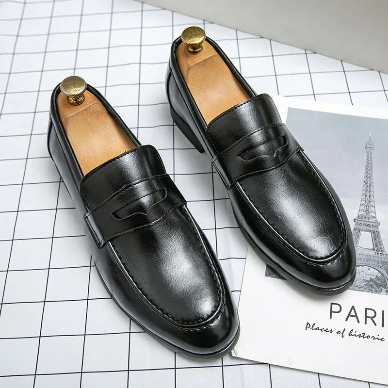 Mocassins homme bandeau, coloris Noir