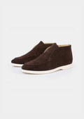 Mocassins homme bout arrondi, coloris Marron foncé, vue principale