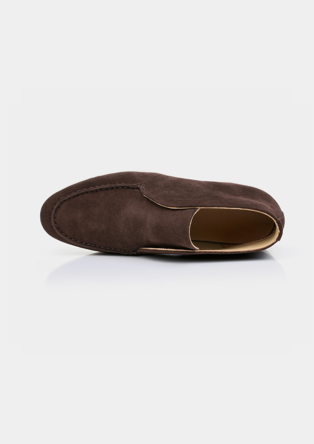 Mocassins homme bout arrondi, coloris Marron foncé, vue 4