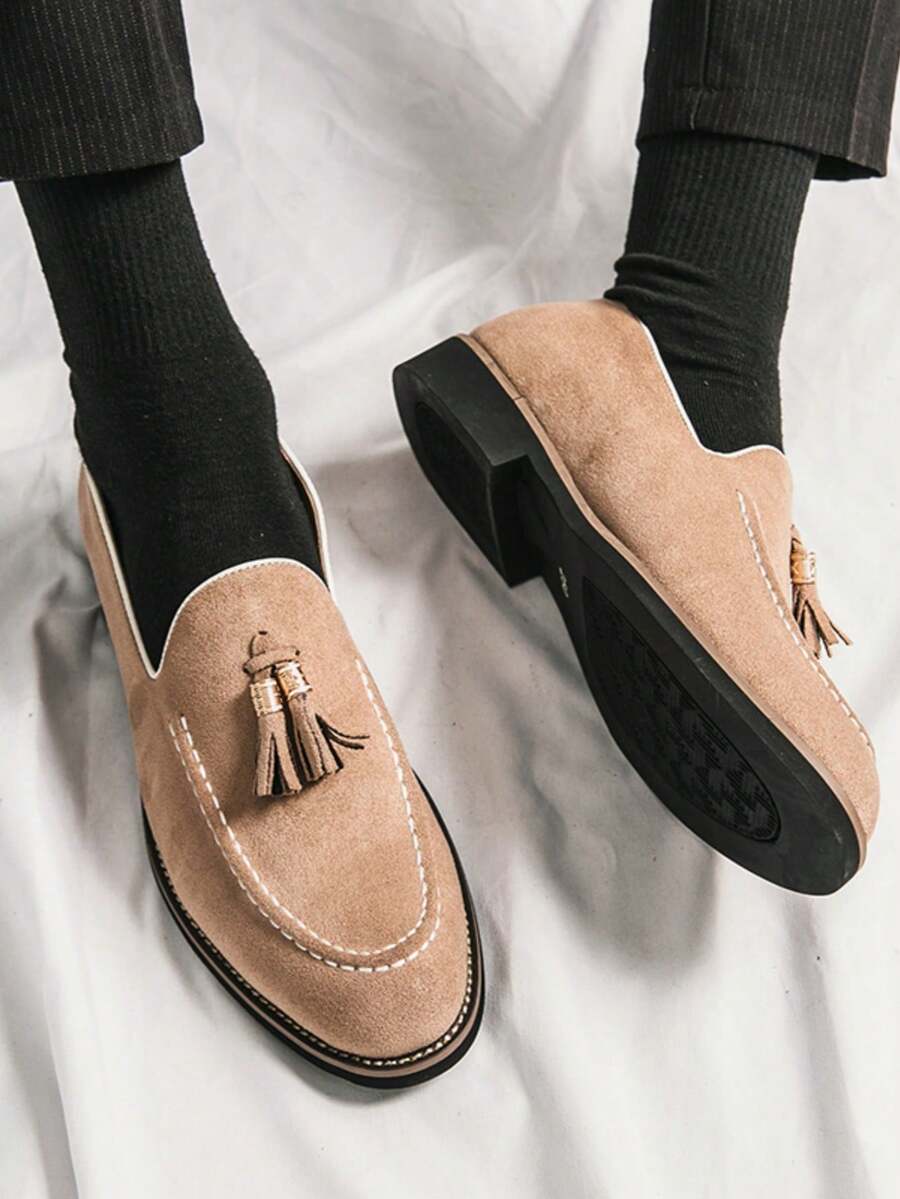 Mocassins homme bride dessus, coloris Beige, vue 3
