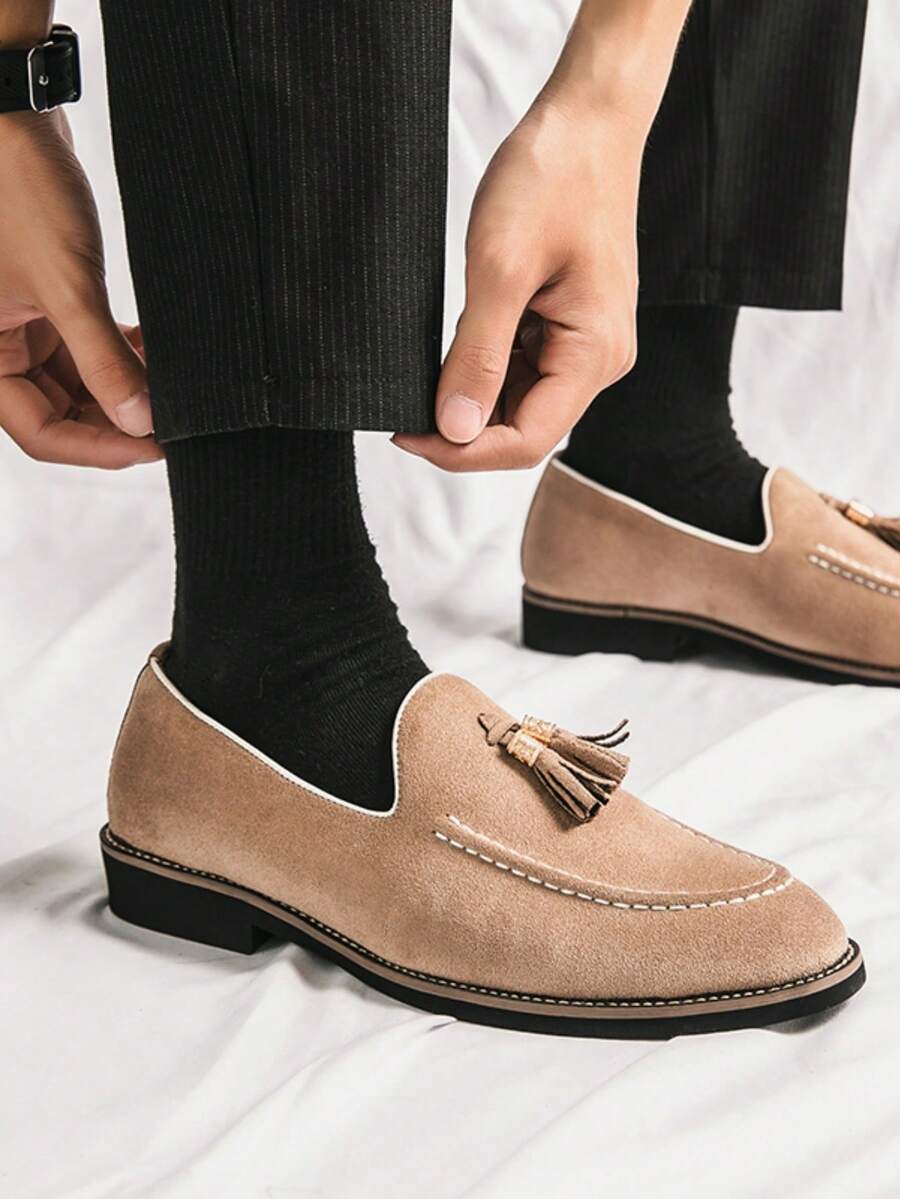 Mocassins homme bride dessus, coloris Beige, vue 2