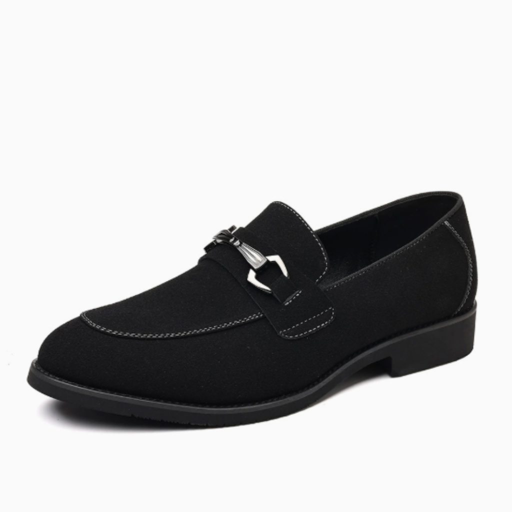 Mocassins homme coutures apparentes, coloris Noir