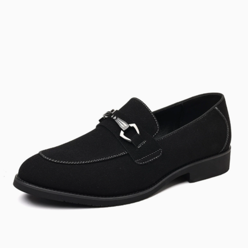 Mocassins homme coutures apparentes, coloris Noir