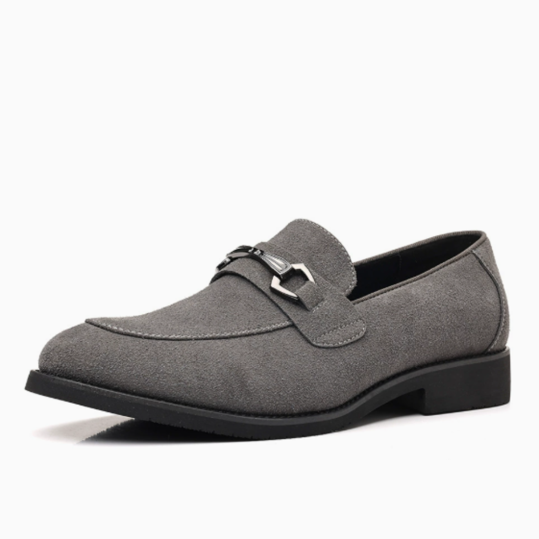 Mocassins homme coutures apparentes, coloris Gris