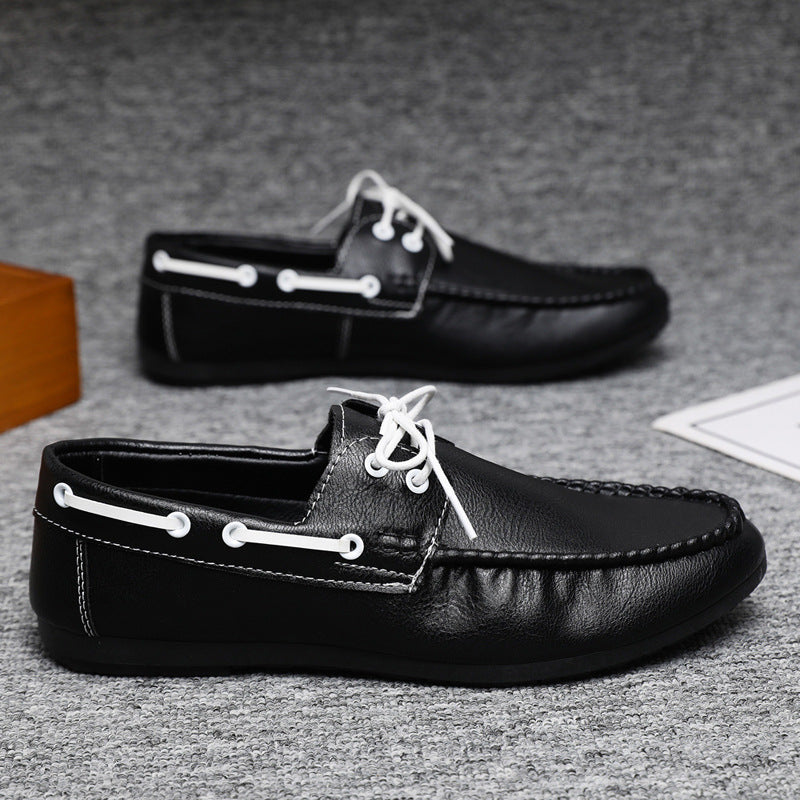 Mocassins homme coutures décoratives, vue 5