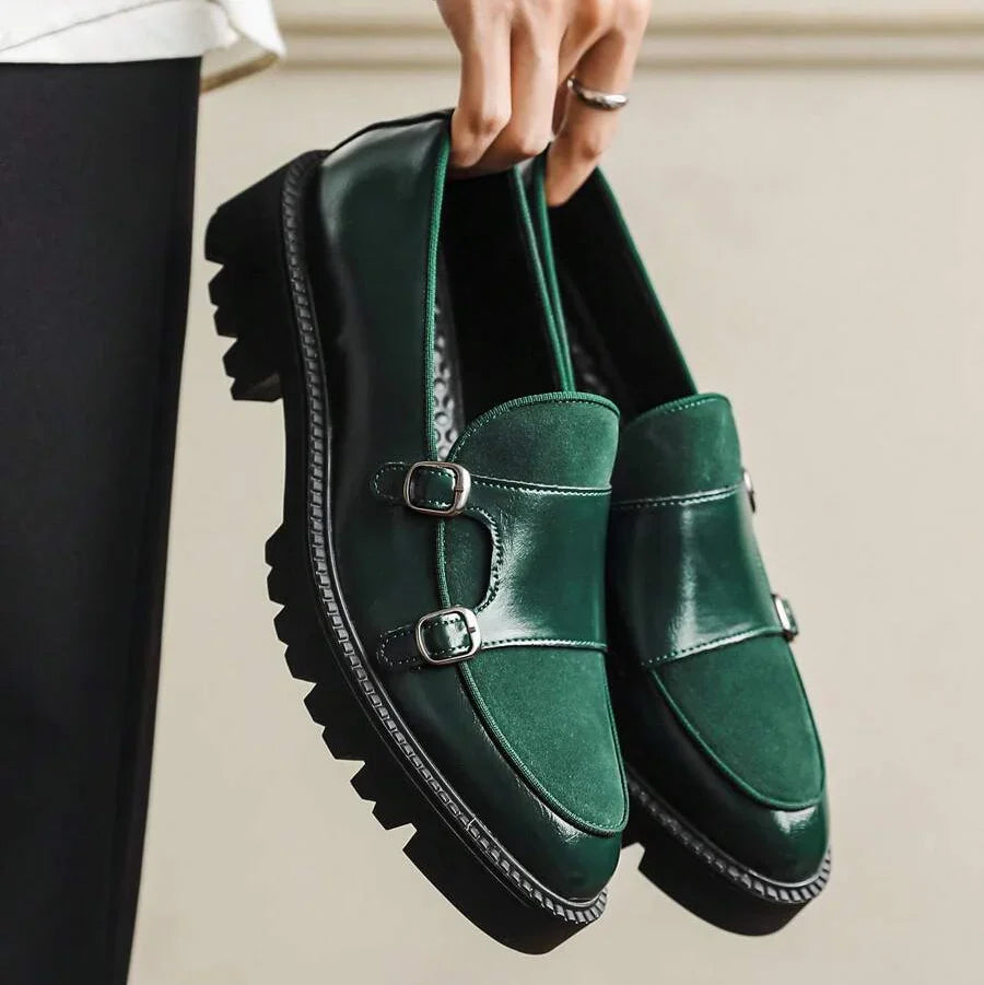Mocassins homme à double boucle, vue 4