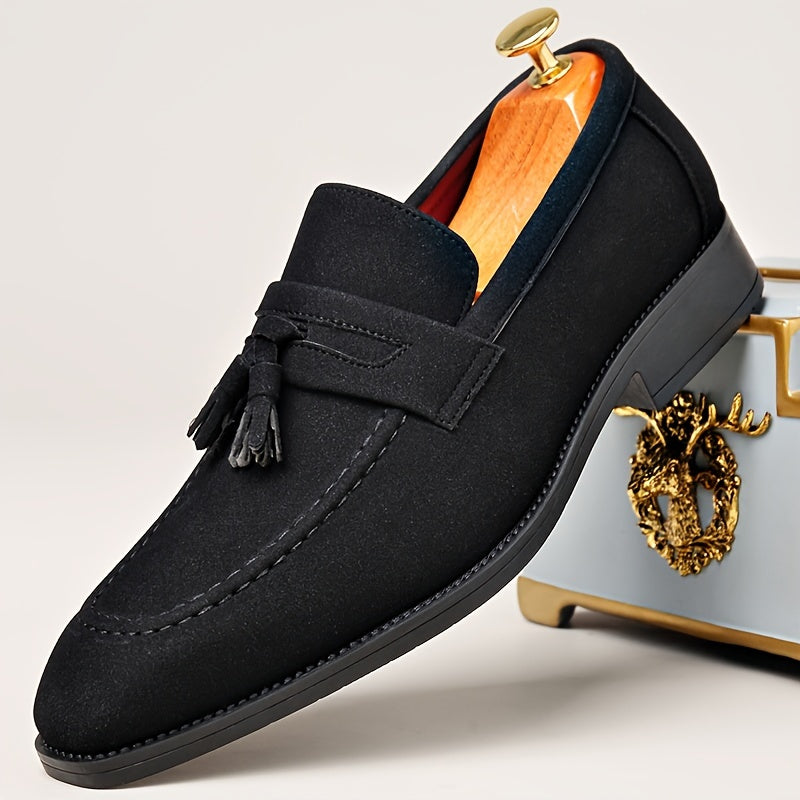 Mocassins homme à double pampille, coloris Noir