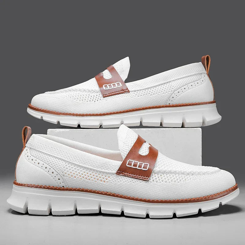 Mocassins homme en maille, vue 4