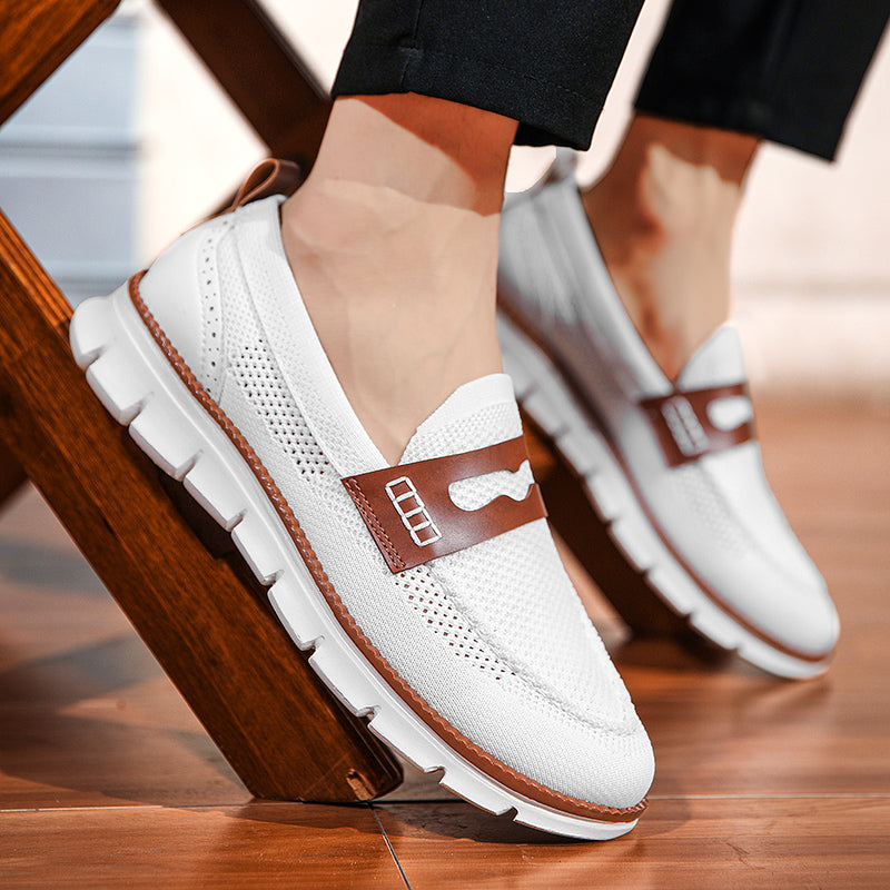 Mocassins homme en maille, vue 8