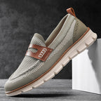 Mocassins homme en maille, coloris Vert