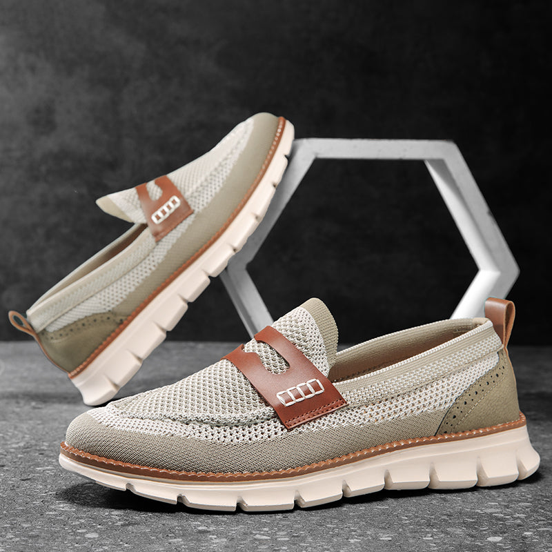 Mocassins homme en maille, vue 6