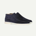 Mocassins homme montants, coloris Bleu marine