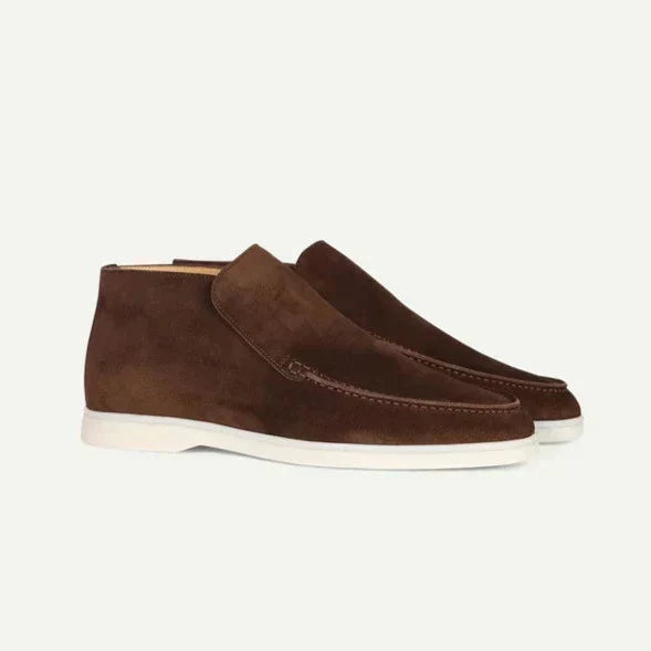 Mocassins homme montants, coloris Marron