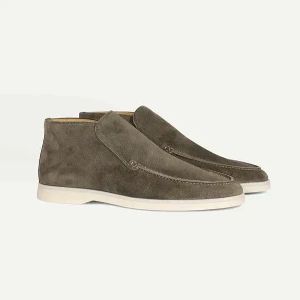 Mocassins homme montants, coloris Vert armée