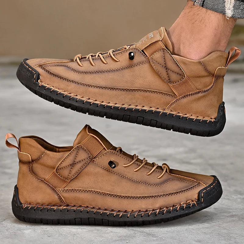 Chaussures homme à lacets bande élastique, vue 6