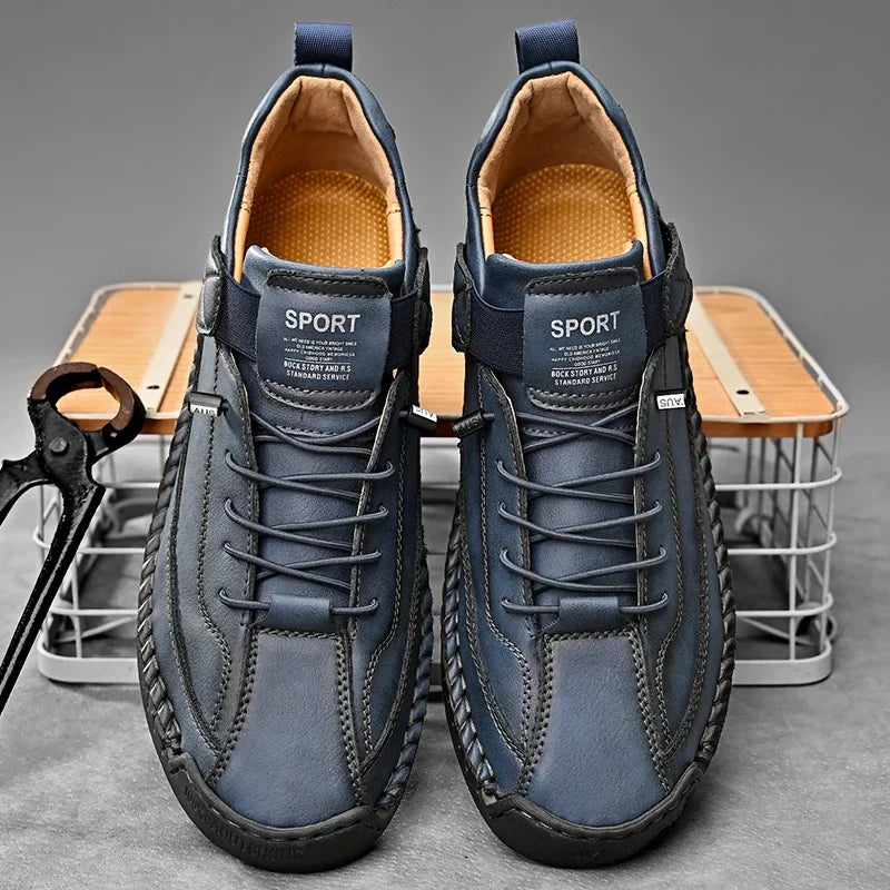 Chaussures homme à lacets bande élastique, vue 4