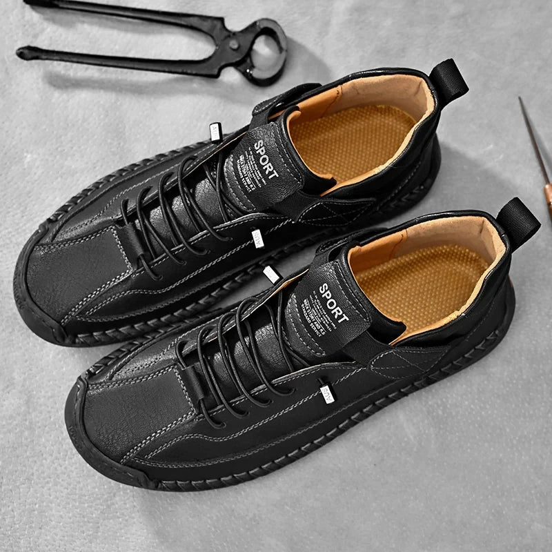 Chaussures homme à lacets bande élastique, vue 5