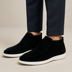 Mocassins homme montants à enfiler, coloris Noir