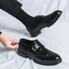 Chaussures homme à bride perforées, vue 8