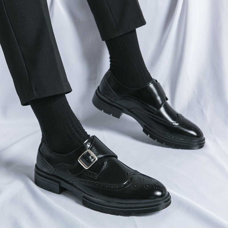 Chaussures homme à bride perforées, vue 5